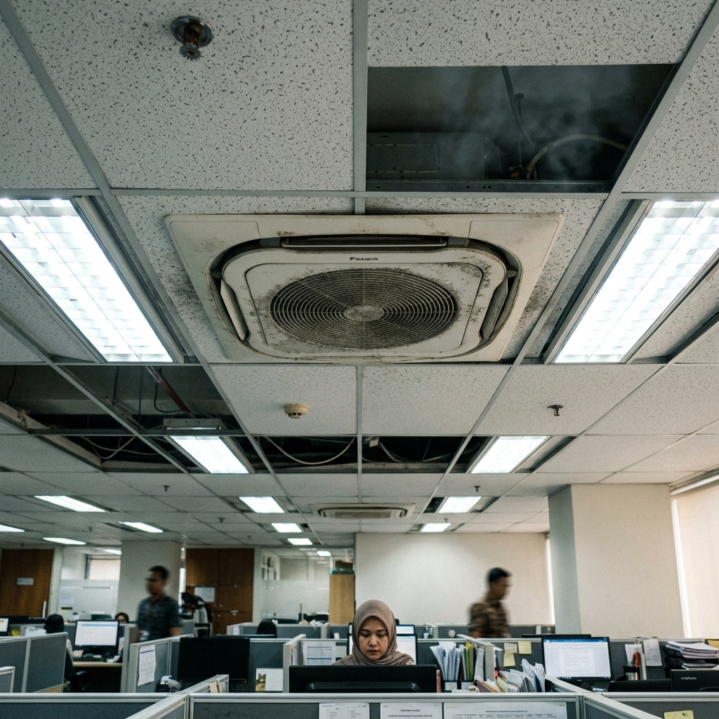 Maintenance 22 Unit Kantor di Setiabudi, Jakarta Pusat, kondisi sebelum dikerjakan